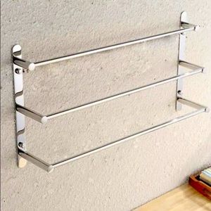 Stainless steel three tier towel rack